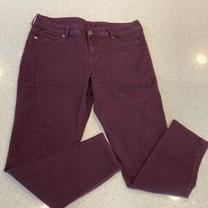 Maurice’s Maroon Jeggings, Large-Short